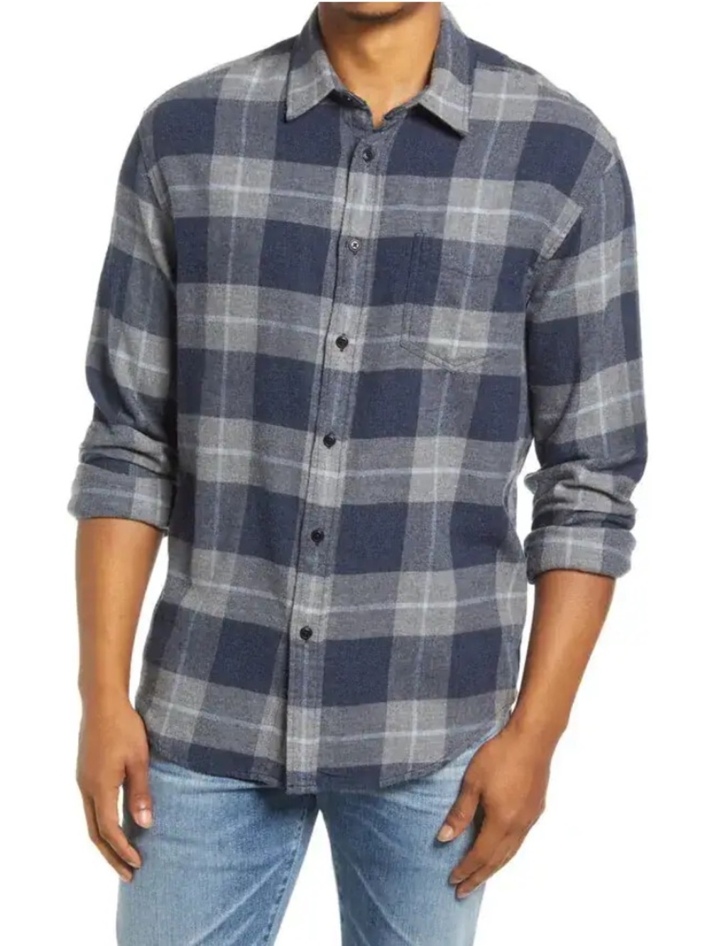 Rails Sussex Relaxed Fit Plaid Flannel Button-Up
Shirt Sz Medium